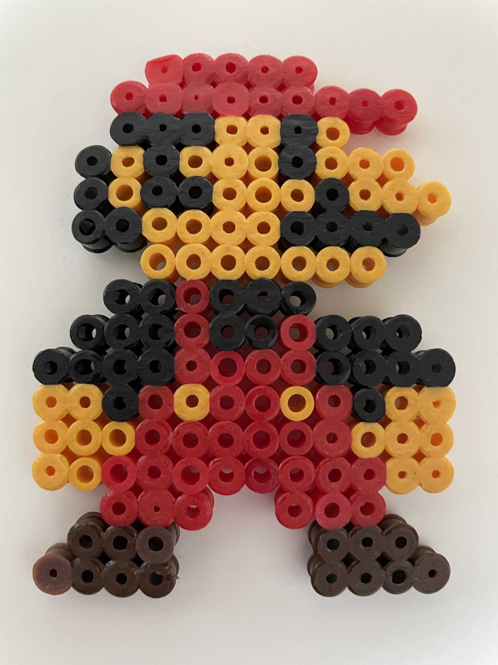Mario – standing – fuse bead design 002