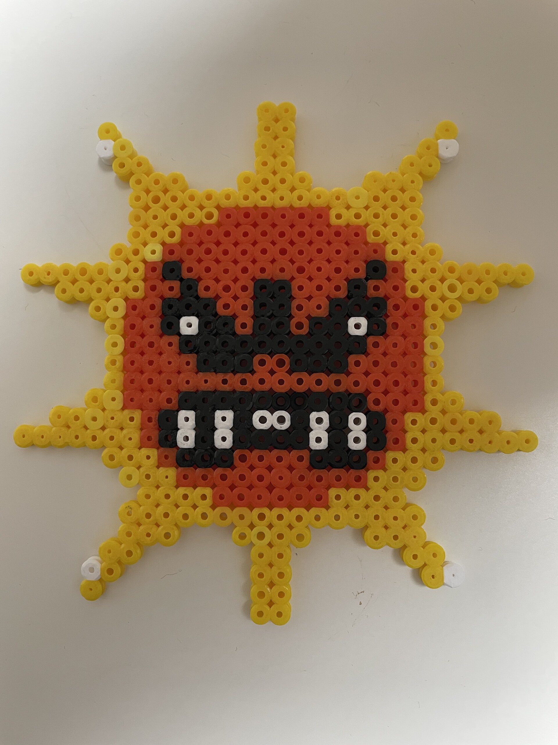 Angry Sun – fuse bead design 009