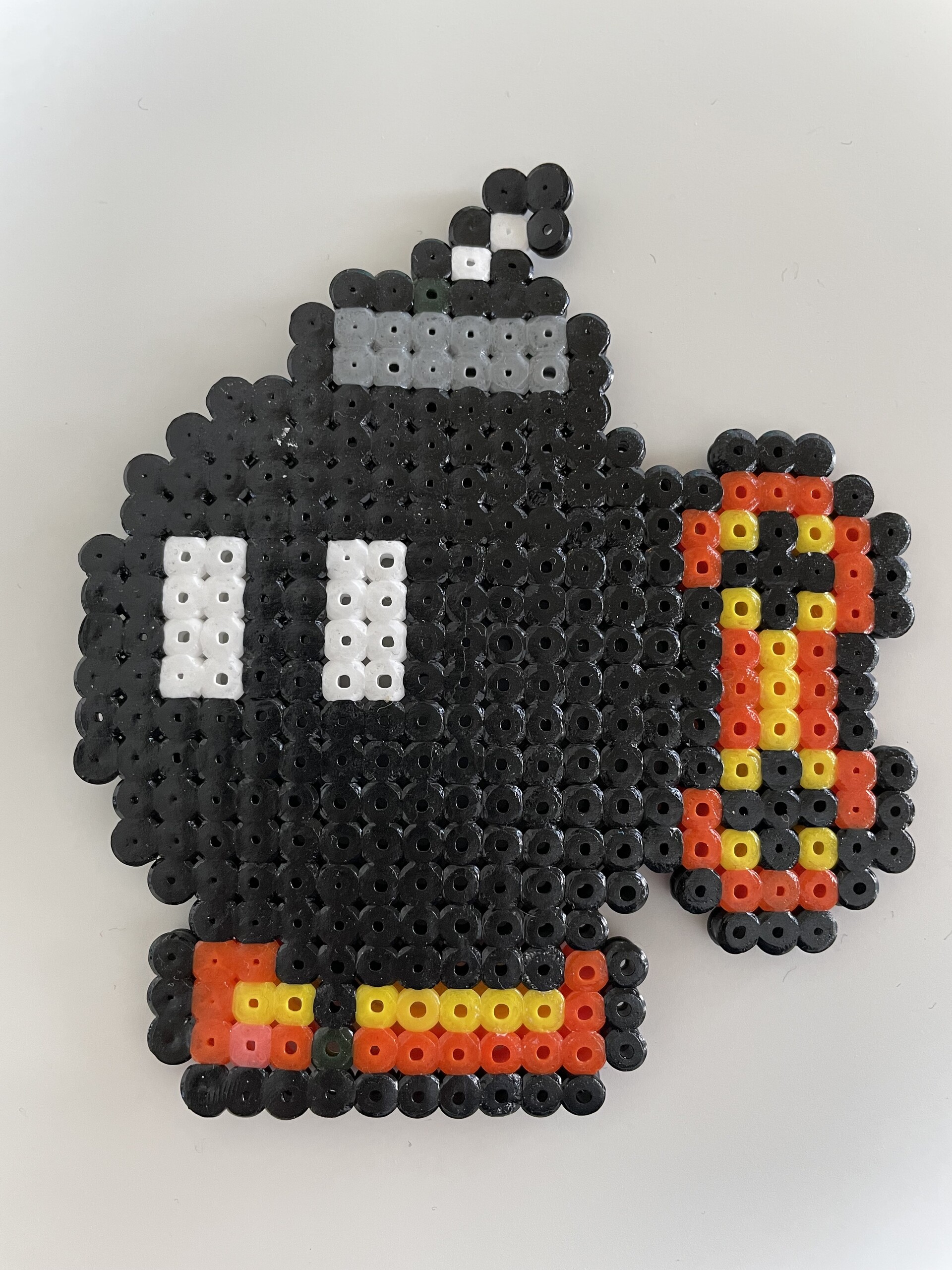 Bob-omb – fuse bead design 034