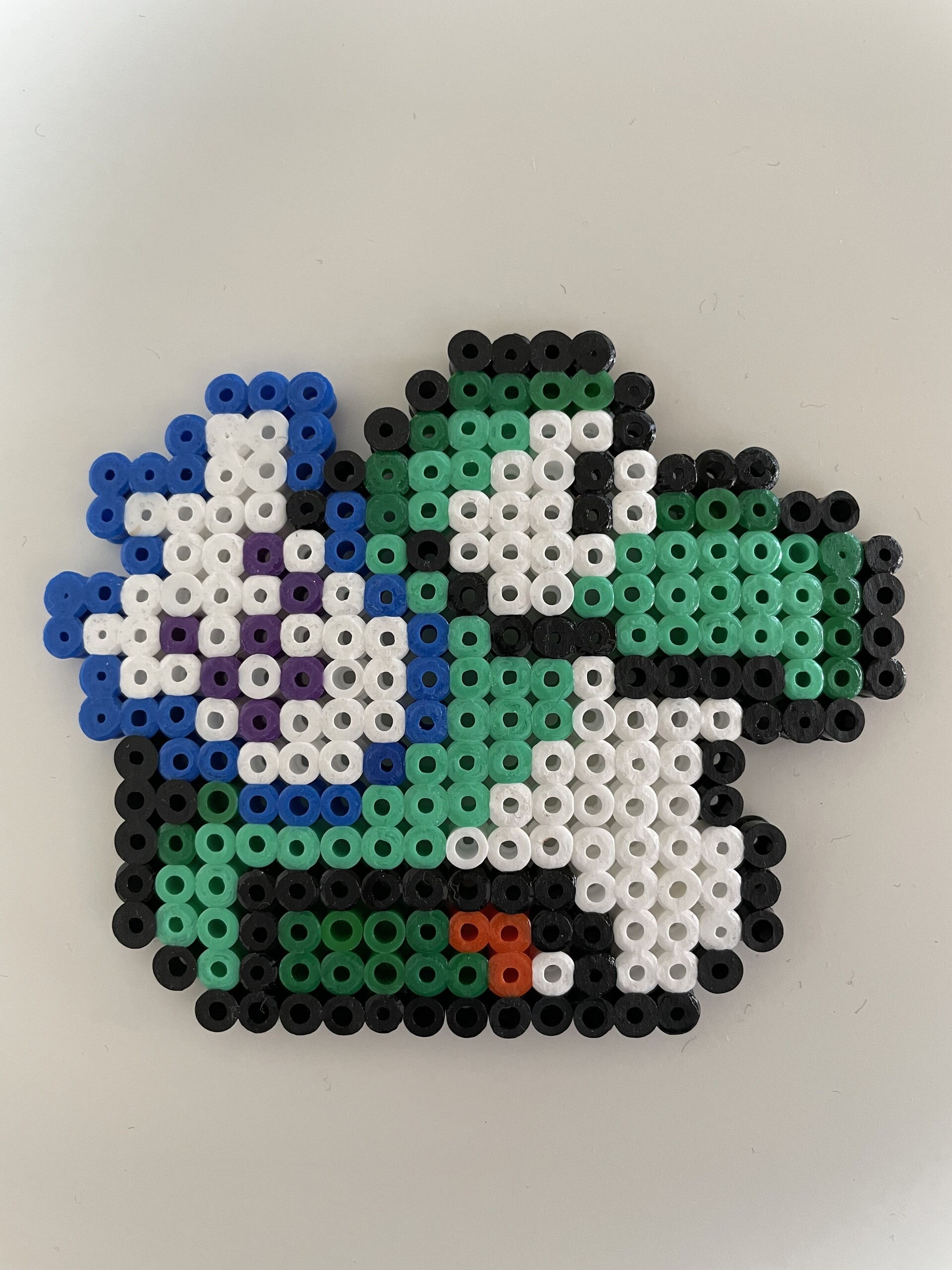 Koopa Paratroopa – green – fuse bead design 036