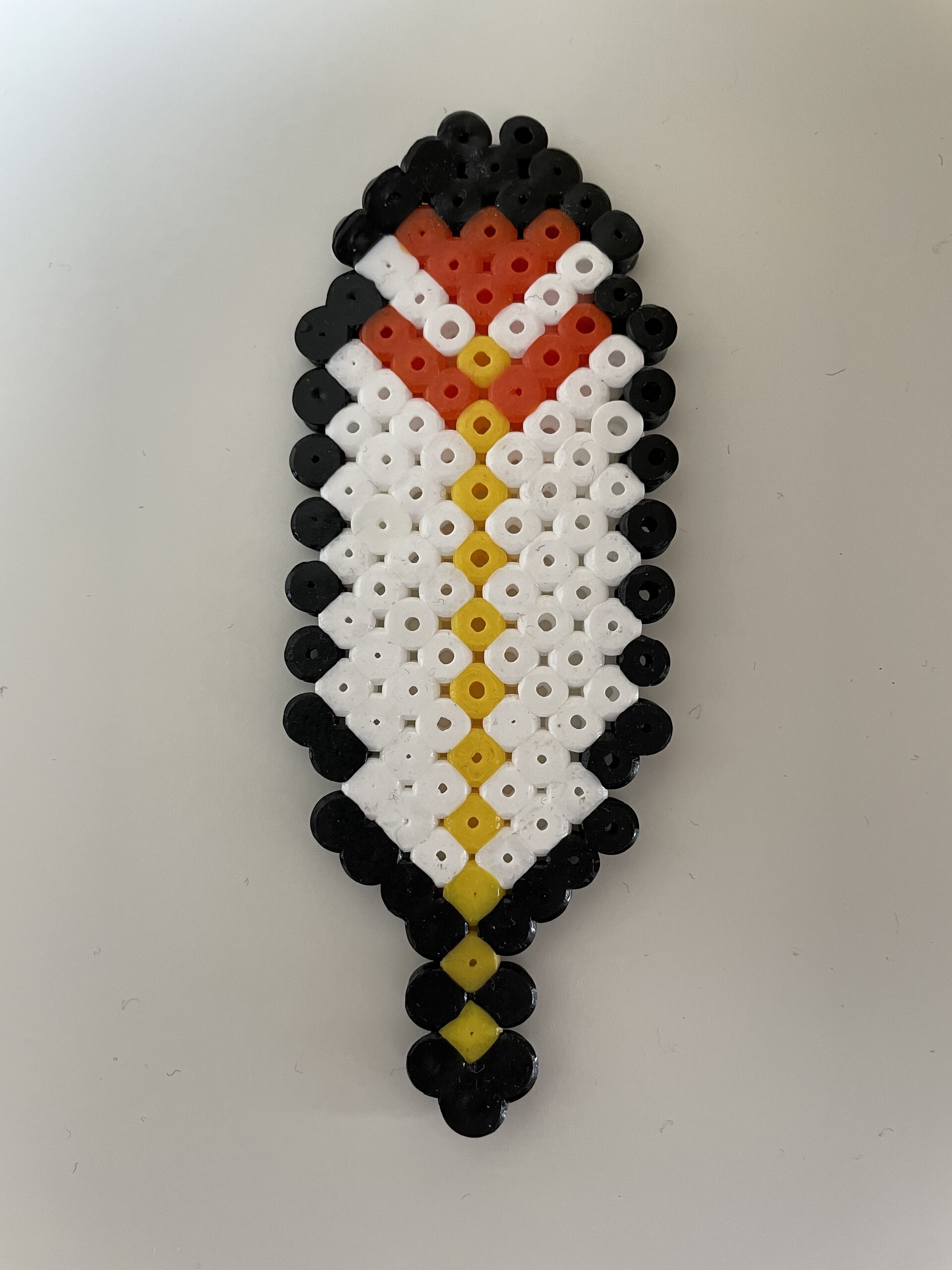 Cape Feather – fuse bead design 046