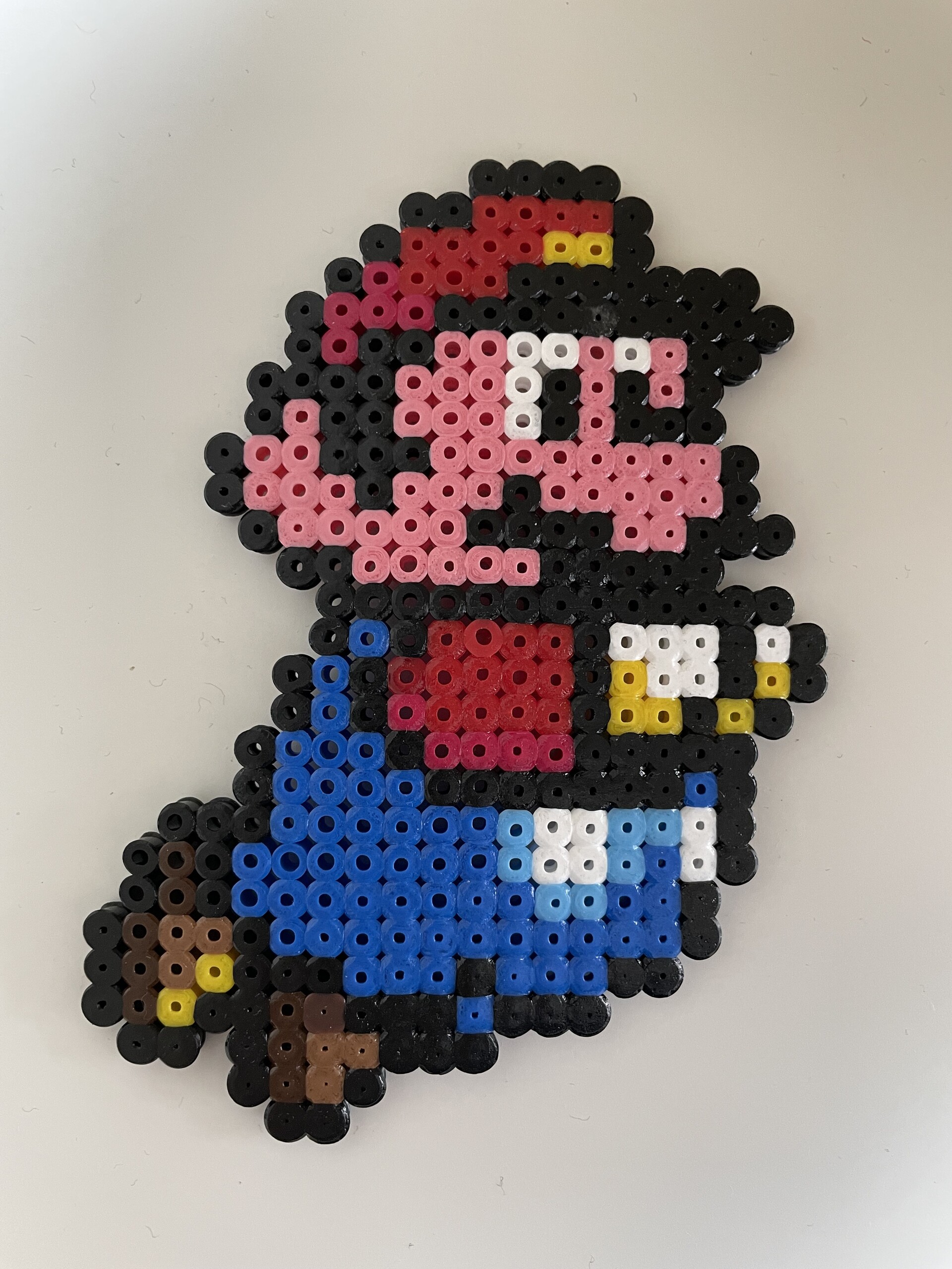 Mario – swimming – fuse bead design 056