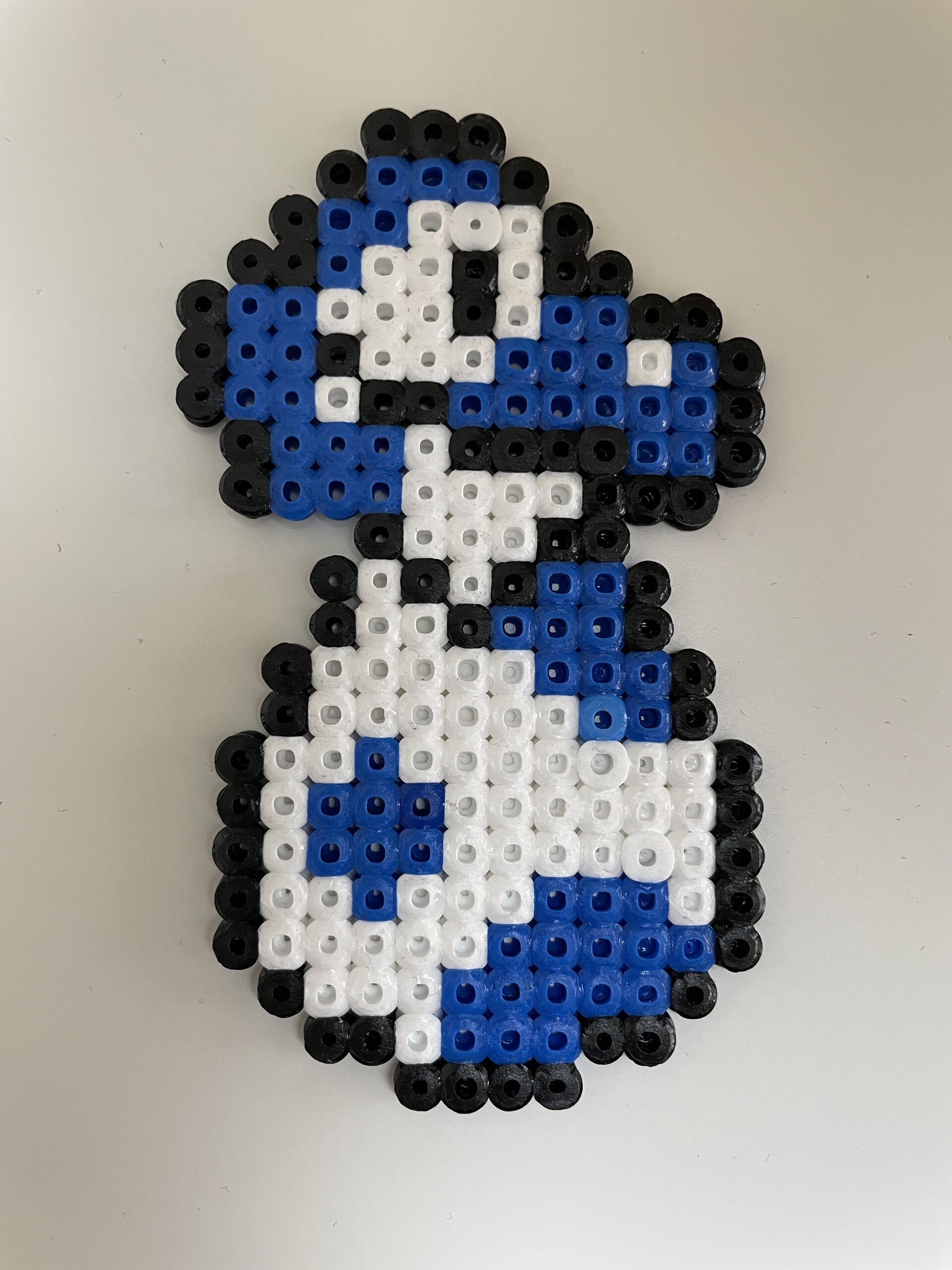 Blue Yoshi – fuse bead design 063