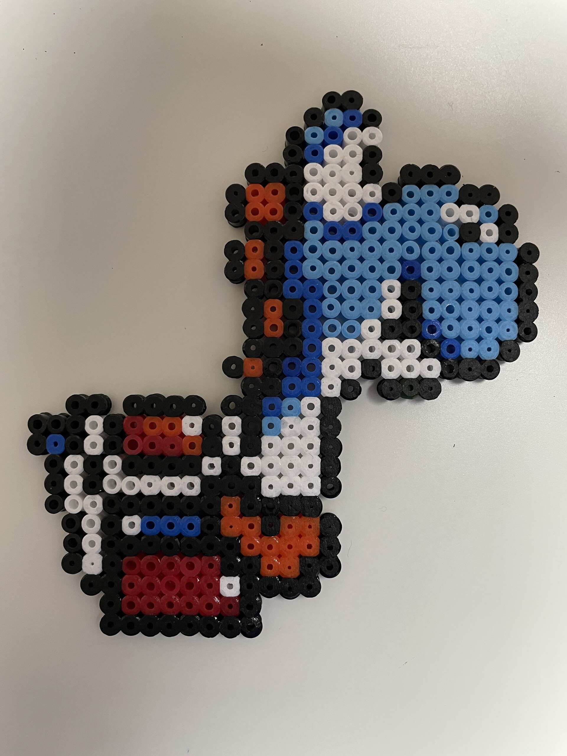 Blue Yoshi – fuse bead design 075