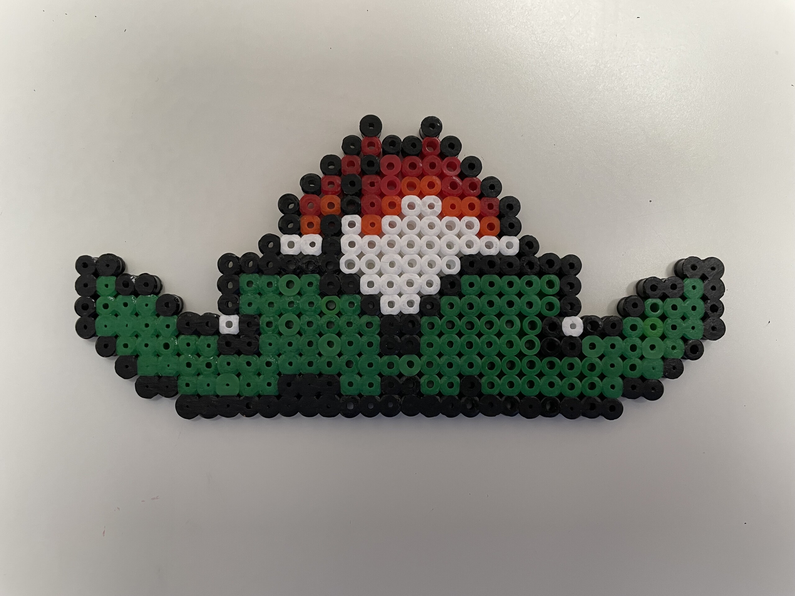 Mario – swimming – fuse bead design 078