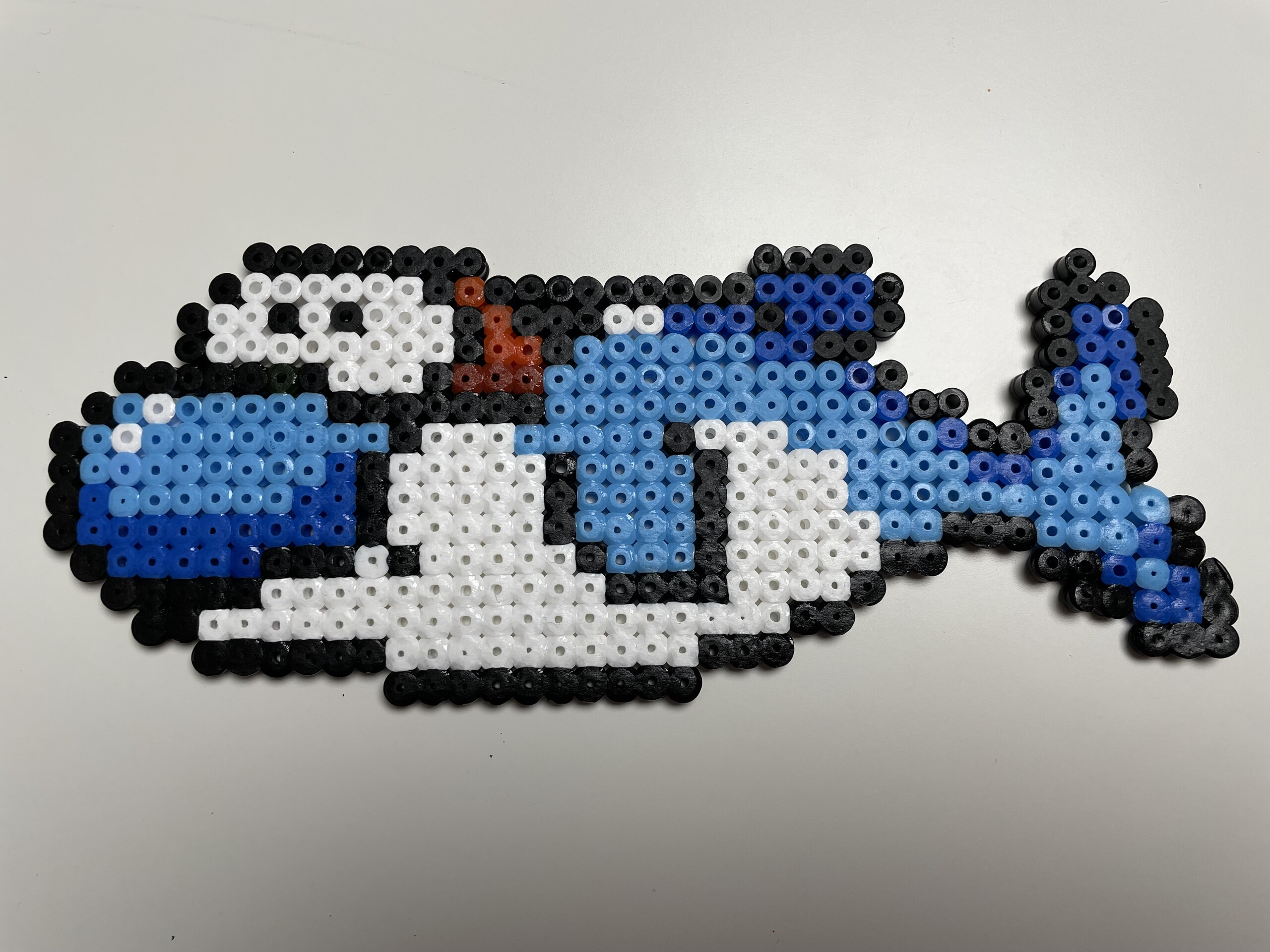 Dolphin – fuse bead design 088